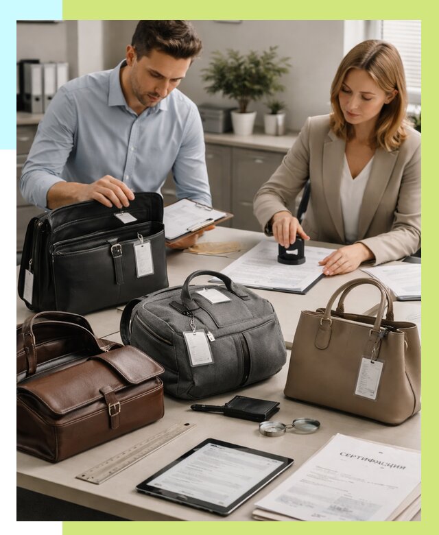 Сертификация сумок в Людинове от 7634 руб. | Алешин-Люд