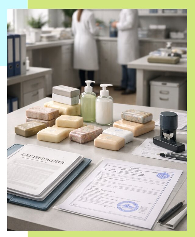 Сертификация мыла и сертификат на мыло в Людинове от 12214 | Алешин-Люд