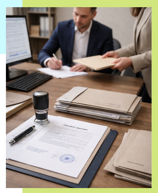 Отказное письмо для таможни в Людинове от 3053 р, Алешин-Люд