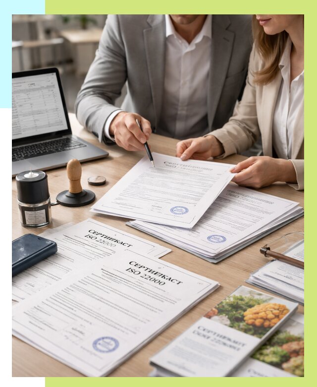 Сертификат ISO 22000 в Людинове от 40712 р. под ключ | Алешин-Люд