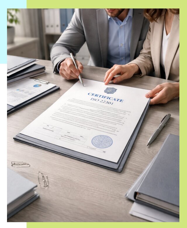 Сертификат ISO 22301 в Людинове от 45801 р. | Алешин-Люд срочно