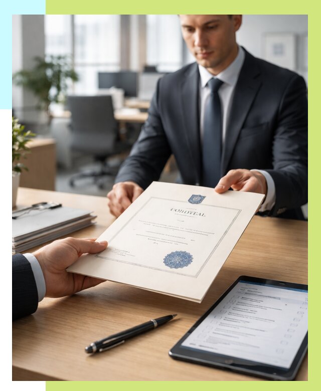 Сертификат ISO 30301 в Людинове от 35623 р. | Алешин-Люд - под ключ